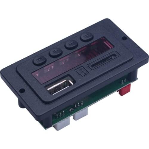 12V 18V MP3 Player Decoder Board Bluetooth 5.0 Car FM Radio Lossless Format Music Decoder Module Support FM TF USB Recorder