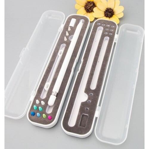 For IPad Pen Holder Bag Pen Pencil Transparent Protective Storage Case For Apple Pencil 1/2 Carrying Pouch Sleeve