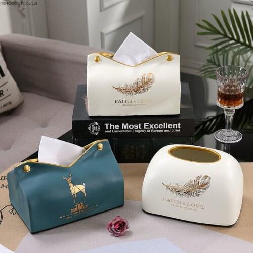 Retro Ceramic Tissue Box, Bathroom Household Pumping Box, Napkin Tube, Living Room Coffee Table Decoration, Toilet Paper Box