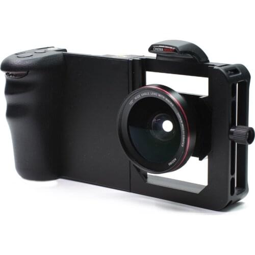 Common Rabbit Cage Smartphone Camera Stabilizer Video Rig Filming Cage + Lens for Xiaomi iPhone Phone estabilizador de camera