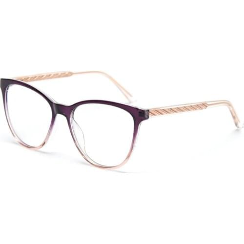 Veshion TR90 Frame Retro Spectacles Women Clear Lens Optical Glasses Frame Women Cat Eye High Quality Transparent Pink Spring