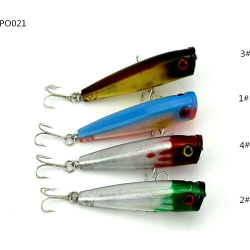 10pcs/lot Popper 6.5cm lures 6.6g Bait wave grilled fish fishing Bait grilled wave simulation environment