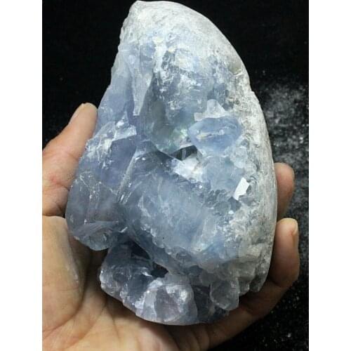 1130g Grade Gorgeous Sky Blue Celestite Rough Reiki Crystal