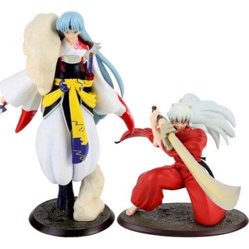 2 Style Inuyasha Sesshoumaru Inuyasha Figure PVC Collection Doll Anime Action Figures Model Toys