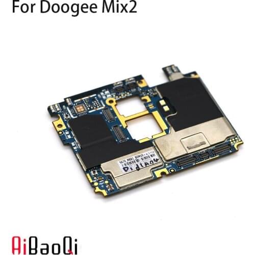 AiBaoQi Brand New Mainboard 6G+64G ROM Motherboard Flex Cable Board For Doogee Mix 2 Andorid 7.1 Octa Core 5.99'' FHD 2160x1080