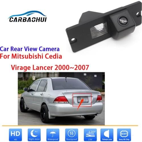 Car Rear View Backup Camera For Mitsubishi Cedia Virage Lancer 2000~2007 CCD Full HD Night Vision Reversing Camera Waterproof