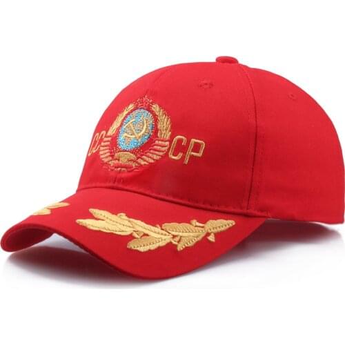 CCCP USSR Soviet Union cap hat unisex embroidery cotton adjustable fashion baseball cap men women snapback hats new