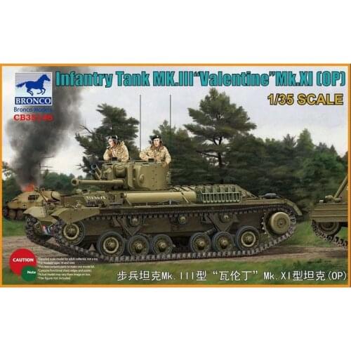 BRONCO CB35146 1/35 Infantry Tank MK.III "Valentine" Mk.XI (OP) - Scale Model Kit