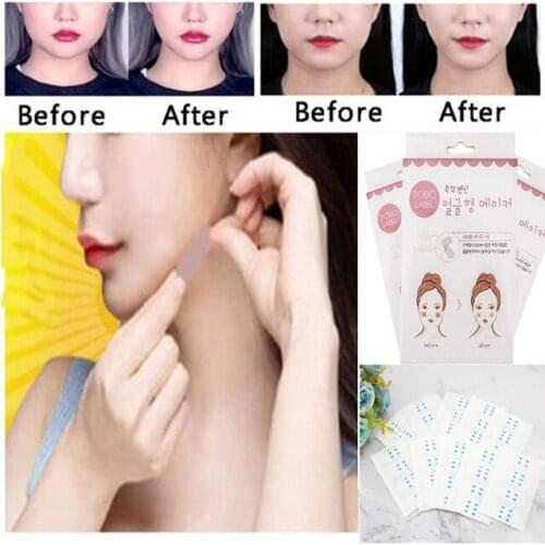 40pcs/1Box Invisible Thin Face Stickers Face Facial Line Wrinkle Sagging Skin V-Shape Face Lift Up Fast Chin Adhesive Tape