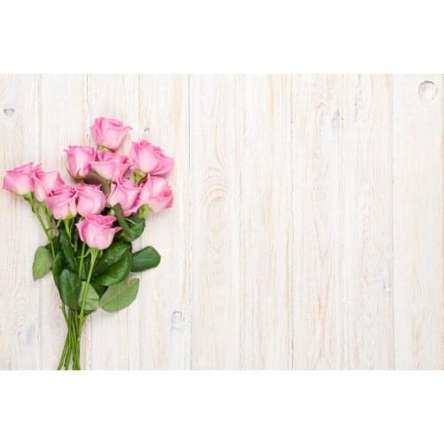 Photography Backdrops for Photo studio Wooden Plank Pink Rose Photographic Backgrounds for Children Baby Wedding Photo Shooting
