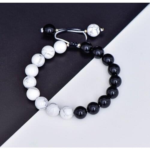Ice age agate crystal beads bracelet womens simple personality small crowd trend mens hand string lovers jewelry gift