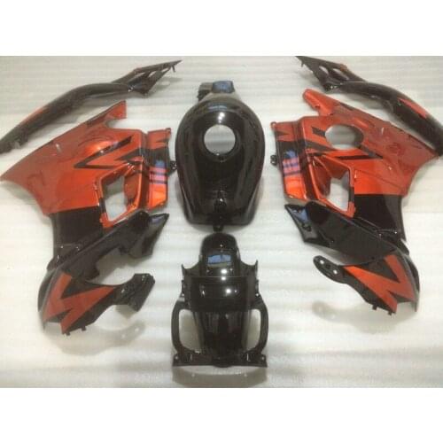 Motorcycle Fairing kit for CBR600F2 91 92 93 94 CBR600 CBR600 F2 1991 1992 1993 1994 Black orange Fairings set+gifts HB70