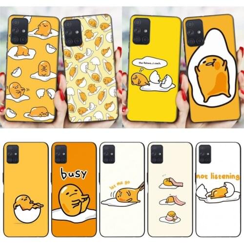 Zororong Cute Cartoon Gudetamas Lazy Egg Phone Case For Samsung Galaxy S20 21 Note10 20 A30 50 70 71 Plus Ultra