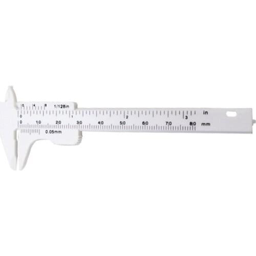 Mini Plastic Vernier Caliper Gauge Micrometer 80MM Mini Ruler Accurate Measurement Tools Standard Vernier Caliper