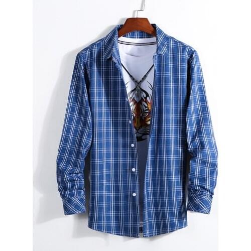 UCAK Brand Streetwear Long Sleeve Shirts Men Clothing Homme 2020 Autumn Fashion Streetwear Turn-dOWn Collar Shirt Clothes U6085