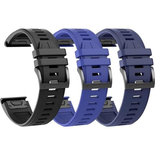 EiEuuk Soft Silicone Watch Bands Replacement for Fenix 6/Fenix 6 Pro/Instinct/Forerunner 935/945/Fenix 5 Plus Smartwatch