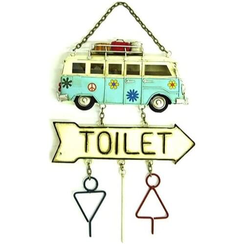 Wall Decor Metal Poster Door Sign Women Men Toilet Vintage Van Miniature Trinket Cafe Restaurant Hotel Handmade Quality Art