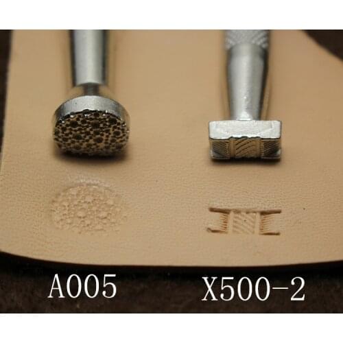 New 2pc/set DIY Printing Leather Printing Tools Hand Leather Making Tools A005 X500-2