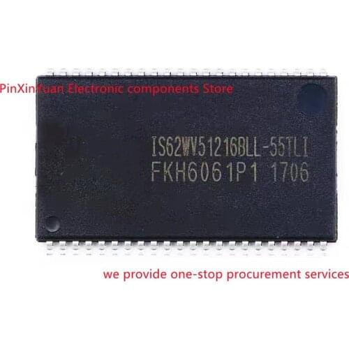 New original IS62WV51216BLL-55TLI is62wv51216bll TSSOP-44 RAM memory chip In stock