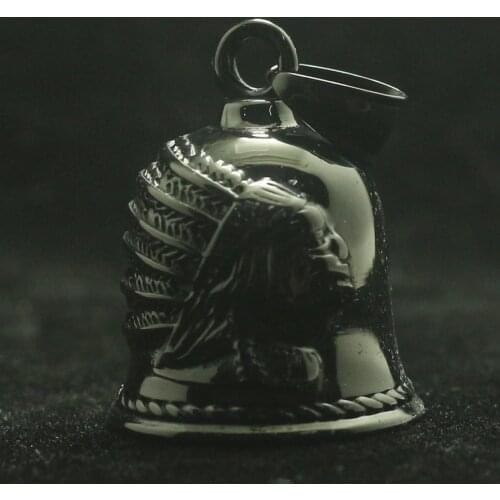 Boy 316L Stainless Punk Gothic Cool Newest Black Bell Pendant