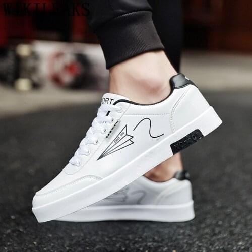 Casual Leather Shoes Men Luxury Brand Designer Shoes Men High Quality White Shoes Men Tenis Masculino Erkek Spor Ayakkabi Bona