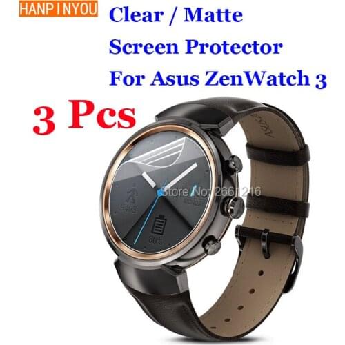 3 Pcs/Lot For Asus ZenWatch 3 HD Clear / Anti-Glare Matte Anti-Scratch Screen Protector Protection Film
