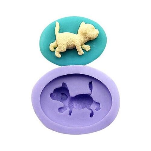 DIYmini dog modelling chocolate mold silicon fondant Cake decoration mold wholesale fondant mold