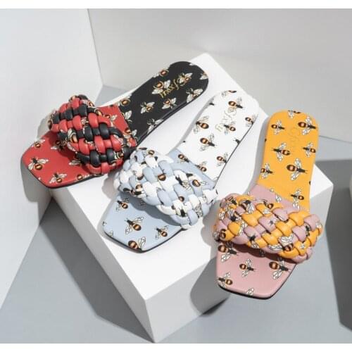 Summer Weave Pumps Women Sandals Breathable Flat Heel Women Slippers Sandalias De Las Mujeres Retro Womens Beach Shoes