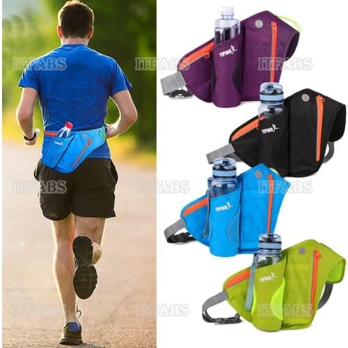 Uniesx Casual Outdoor Waterproof Sport Waist Bum Bag Running Jogging Cycling Belt Pouch Bottle Holder