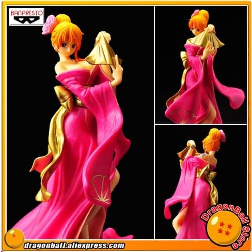 Japan Anime "ONE PIECE" Original Banpresto Collection Figure - Nami Red Color Kimono ver