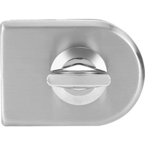 10~12mm Stainless Steel Glass Door Lock Latch Rotary Knob Open/Close Home Hotel Bathroom Use Pestillo Puerta Cerrojo Puerta Pes
