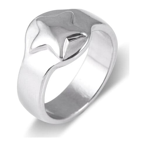 1pc Anime Shaman King Ring Silver Color Asakura Hao Cosplay Ring Five-Pointed Star Rings for Women Men Jewelry Accessories Gifts