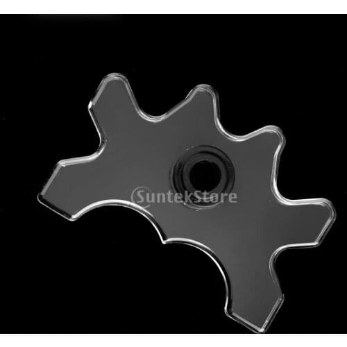 1pcs Transparent Acrylic Billiard Cues Rest Head Pool Billiard Bridge Butt Rest Head Snooker Cue Rack