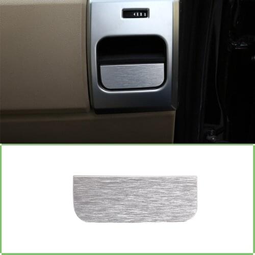For Land Rover Discovery 3 2004-09 Aluminum Car Co-Pilot Water Cup Holder Patch Decorative Sticker Car Interior Accessories