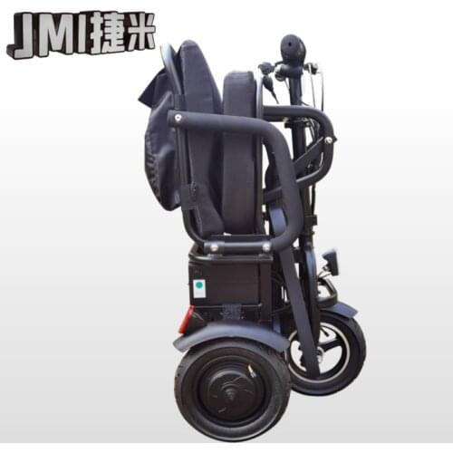 Household Small Aluminum Alloy Portable Lithium Battery Folding Electric Tricycle For Elderly Persons With Disabilities