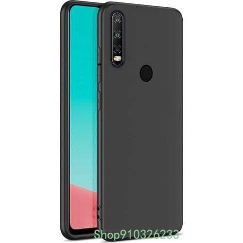 For TCL A1 Alpha 20 Case Slim Soft TPU Matte Phone Cover For TCL 10L 10Pro 10 Pro Case Back Cover For A1 Alpha 20 Case Black