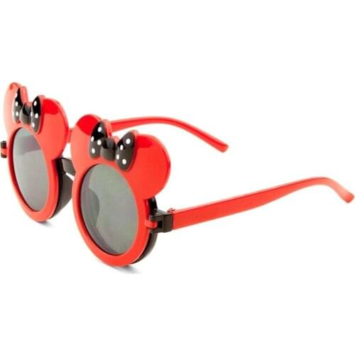 Disney Minnie Mickey Mouse Sunglasses Children Clamshell Shaped Sunglasses Cartoon Shape Girl Glasses Kid Birthday Toys Gifts