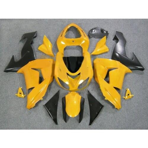 HOT!!Motorcycle Fairing kit for KAWASAKI Ninja ZX10R 2006 2007 ZX10R 06 07 TOP yellow black ABS Fairings set+7 gifts SK63