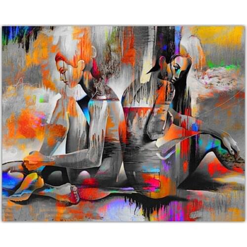 DONGMEI OILPAINTING Hand painted oil painting Home decor high quality Abstract art painting pictures Gift DM19032612