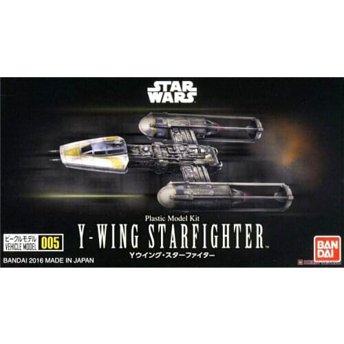BANDAI STAR WARS Vehicle Model 005 Y-wing Mechanical Collection Anime Action & Toy Figures Model Toys for Children