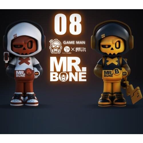 Mr Bone Blind Box Toys Game Man 12cm Anime Action Figure Random Surprise PVC Model Gift Decoration Birthday 8Pcs/Set