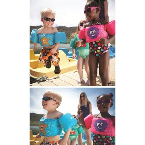 2021 Kids Swimming Floats Ring Arm Sleeve Swim Floating Armbands Child Floatable Pool Safety Gear Foam Swimming Training