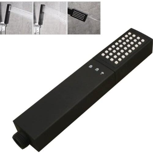 3 In 1 Bathroom Power Shower Head Black 3 Mode Adjustable Water Spray for Bathroom Rain Shower Head Filter Accessories