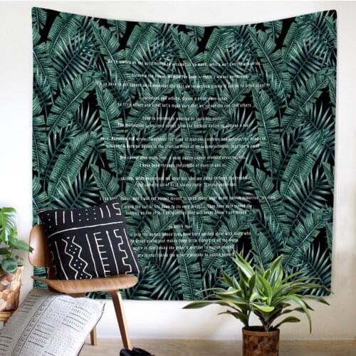 Large Size Letter Tapestry Wall Hanging Livingroom Decoration Multifunctional Blanket Picnic Cloth Chic Creative Ornaments