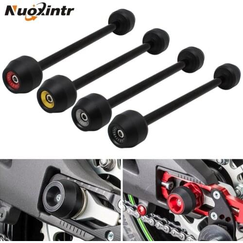 Nuoxintr Motorcycle Front Rear Axle Fork Crash Sliders For Ducati Scrambler 400 Scramble800 Wheel Protector Falling Protection