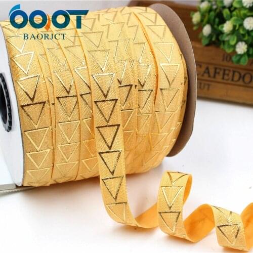 OOOT BAORJCT,1760814, 5/8'' 16MM Bronzing elasticity Ribbon , 10 yards DIY handmade hair accessories Material , free shipping
