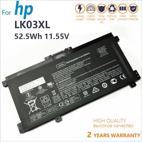 Genuine New LK03XL Laptop battery For HP ENVY X360 15-bp 15-cn TPN-W127 W128 I129 W134 W135 W137 HSTNN-LB7U UB7I IB8M L09281-855