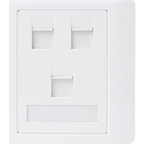 1 Pc 86 Type Computer Socket Panel CAT5E Network Module RJ45 Cable Interface Outlet