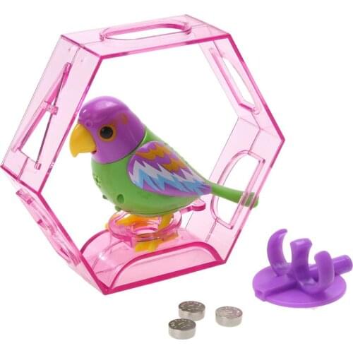 Plastic Sound Voice Control Activate Chirping Singing Bird Kids Toy Gift Intelligent Voice Control Mobile Phone To Control Toy