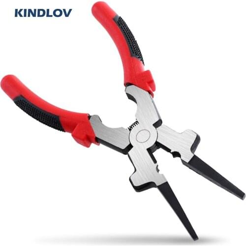 KINDLOV Pliers 8 Inch Crimping Tool Electrical Cable Cutter Multitool Long Nose Plier Crimper Wire Clamping Stripping Hand Tools